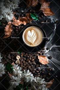 تصویر با کیفیت فنجان قهوه ساخته شده با هوش مصنوعی